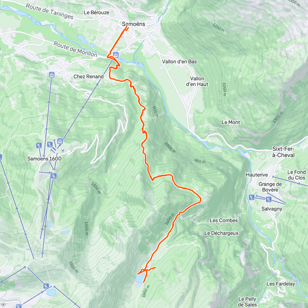 Map of the activity, Randonnée lac du Gers