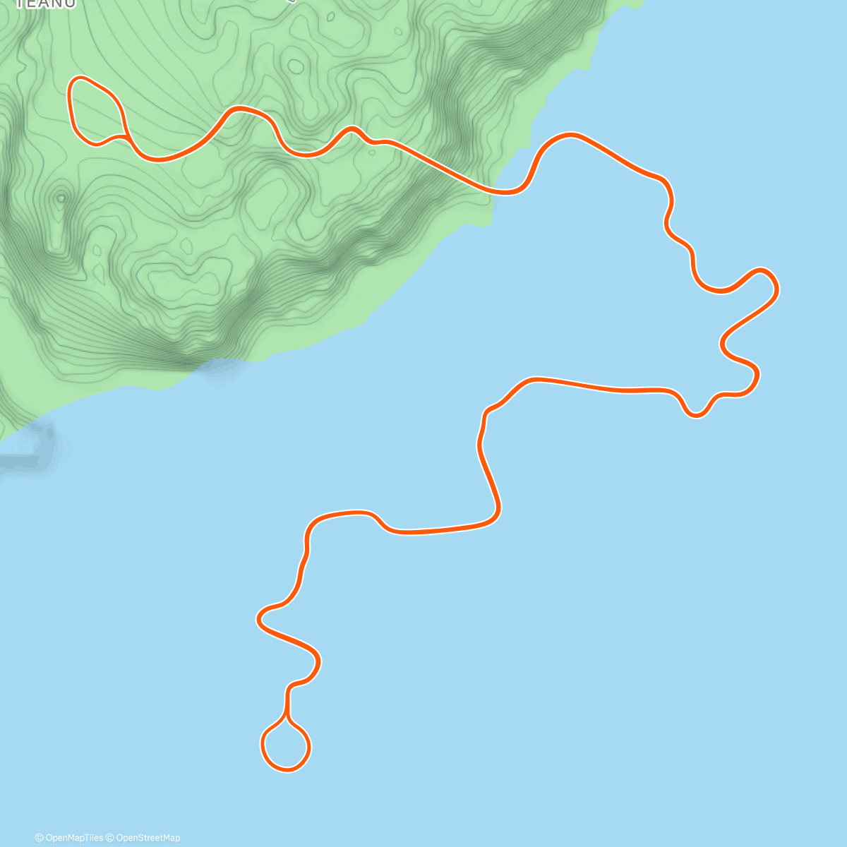 Карта физической активности (Zwift - Tempus Fugit in Watopia)