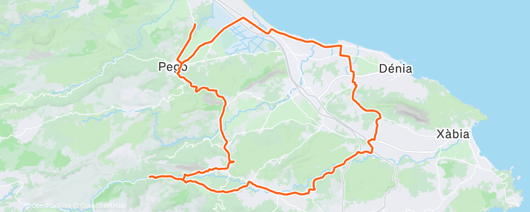 Map of the activity, Morning Ride