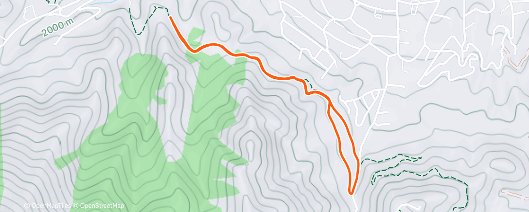 Map of the activity, Morning Hike