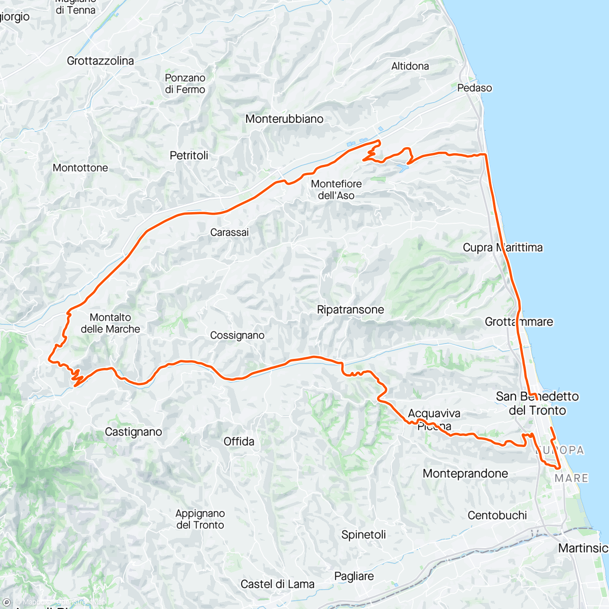Mapa da atividade, Gf San Benedetto