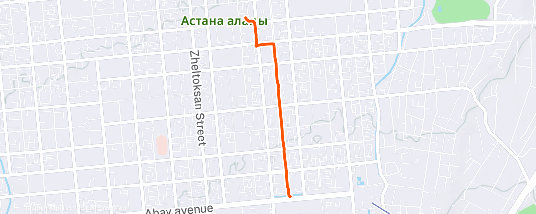 Карта физической активности (Утренний забег)