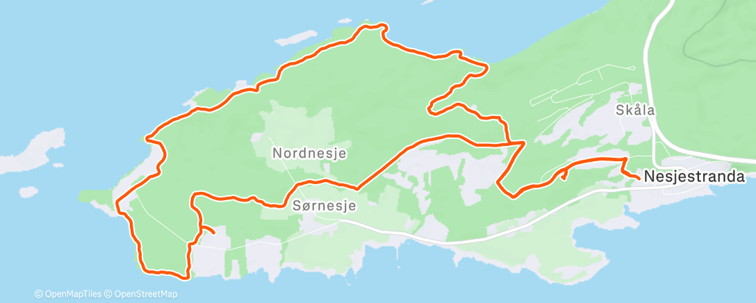 Map of the activity, Morning Run