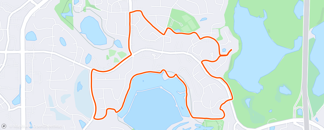 Map of the activity, Run with Susie