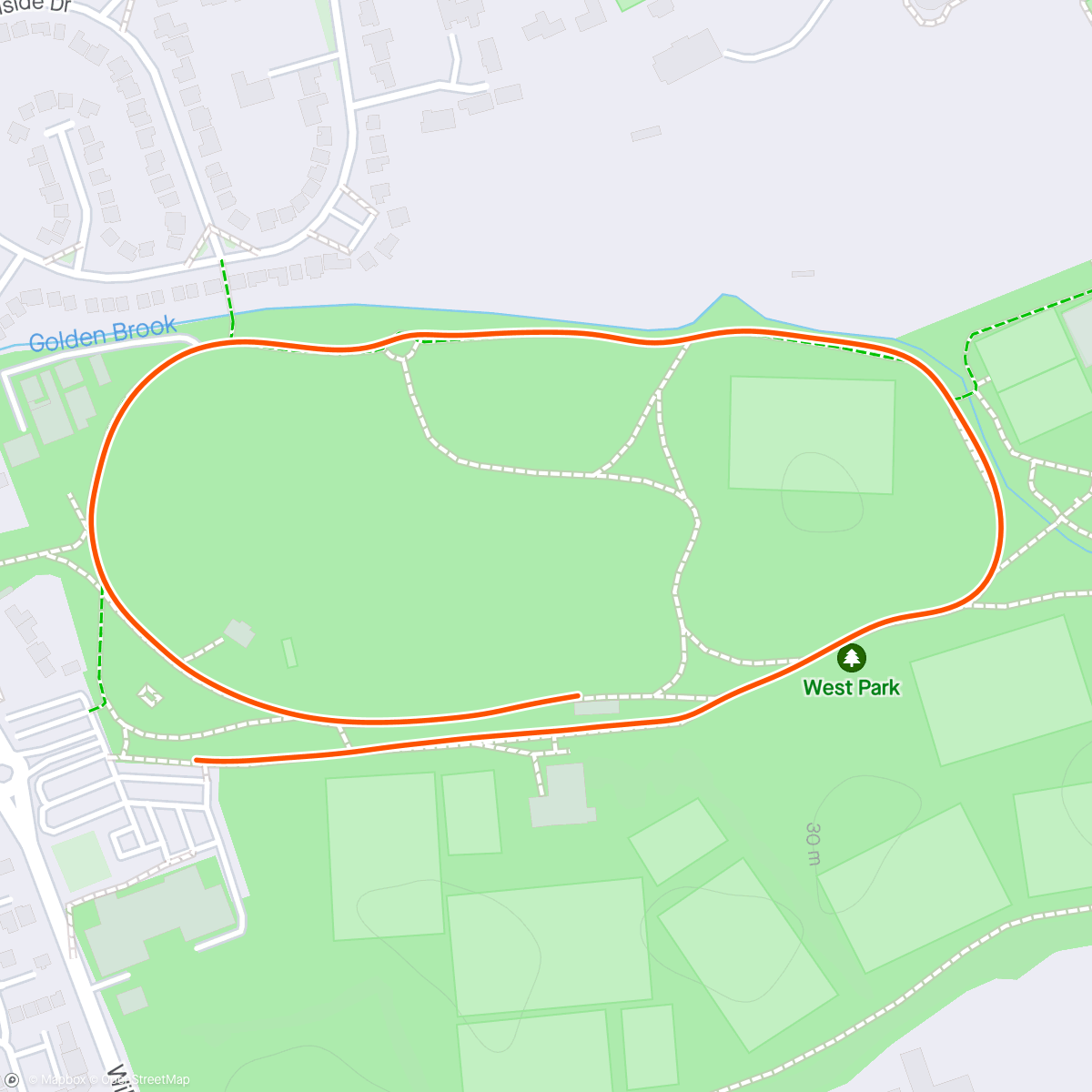 Carte de l'activité Evening Run - Bannister Mile 5:14 PB! Pos 7 - 2024 SL Race 2