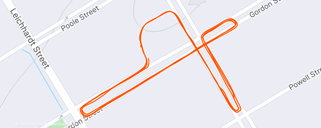 Карта физической активности (Afternoon Run)