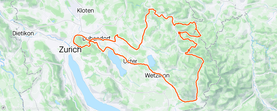 Map of the activity, Sitzberg - Sternenberg - Wald