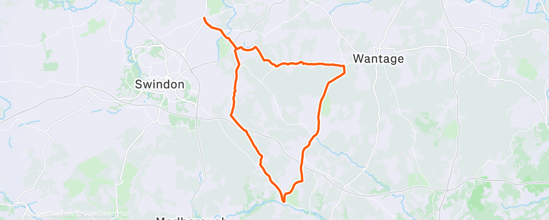 Карта физической активности (Lunch Ride)