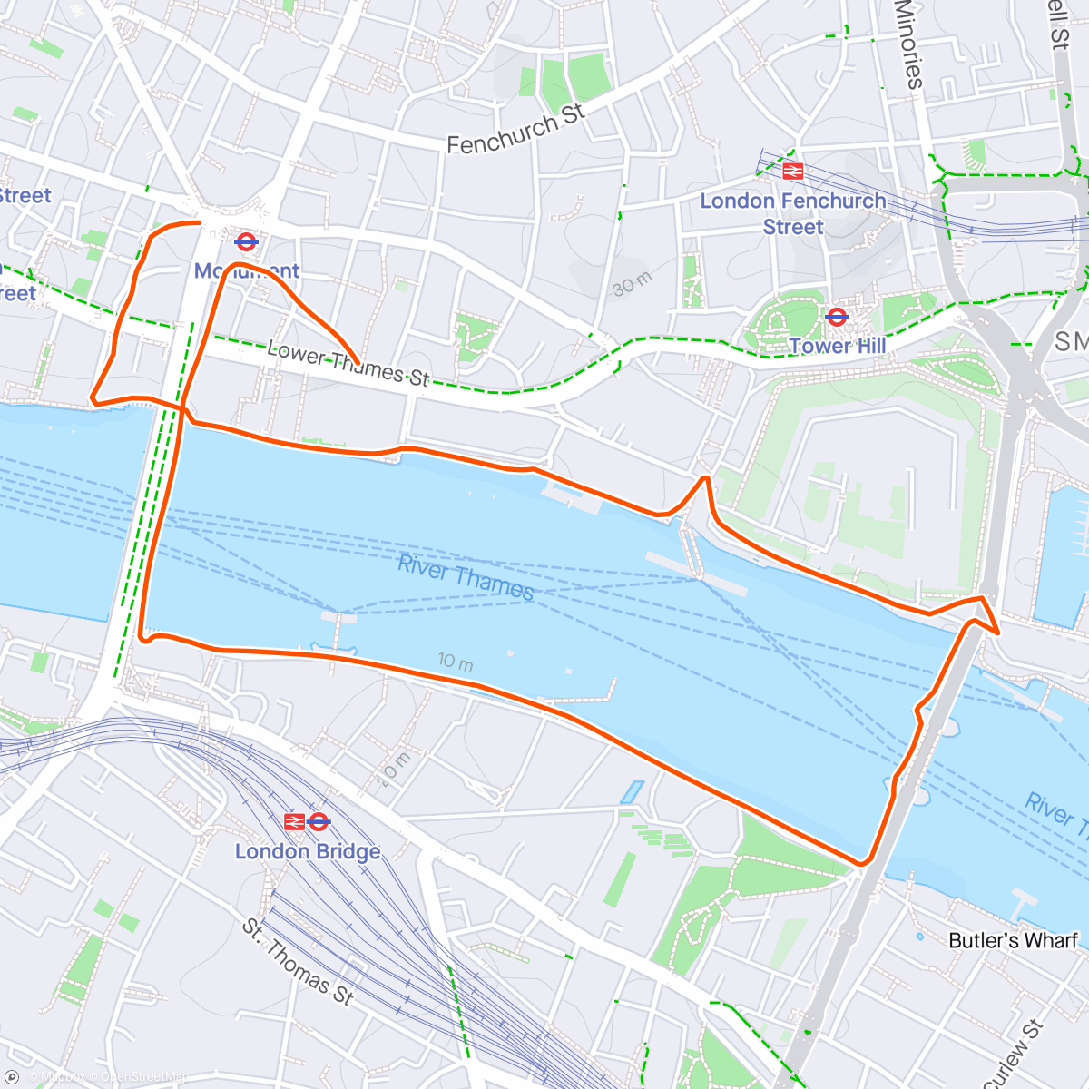 Map of the activity, Pre-London shakeout