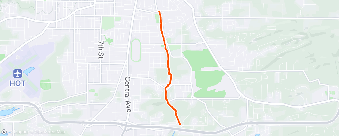 Map of the activity, Afternoon Walk