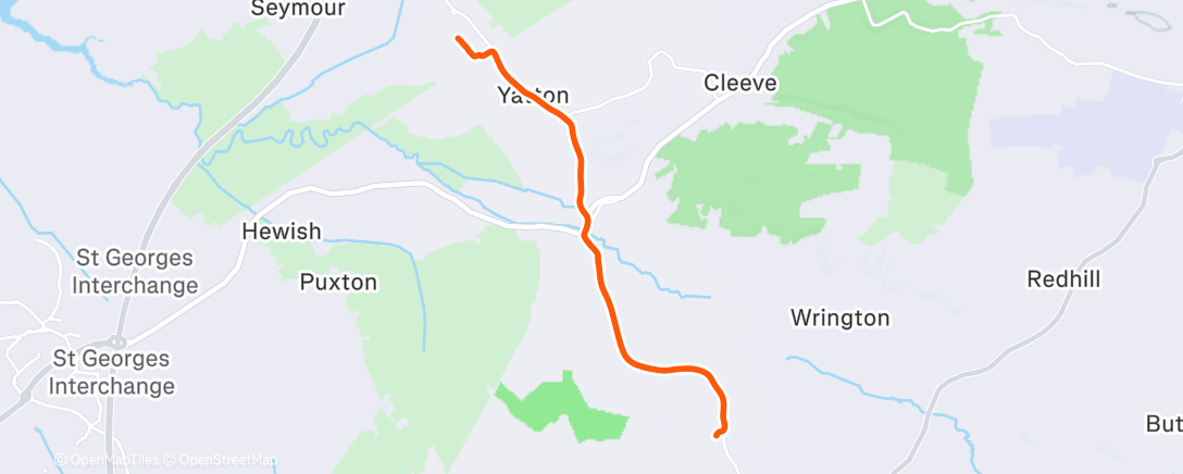 Карта физической активности (Evening Ride)