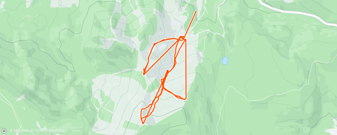 Map of the activity, Morning Alpine Ski