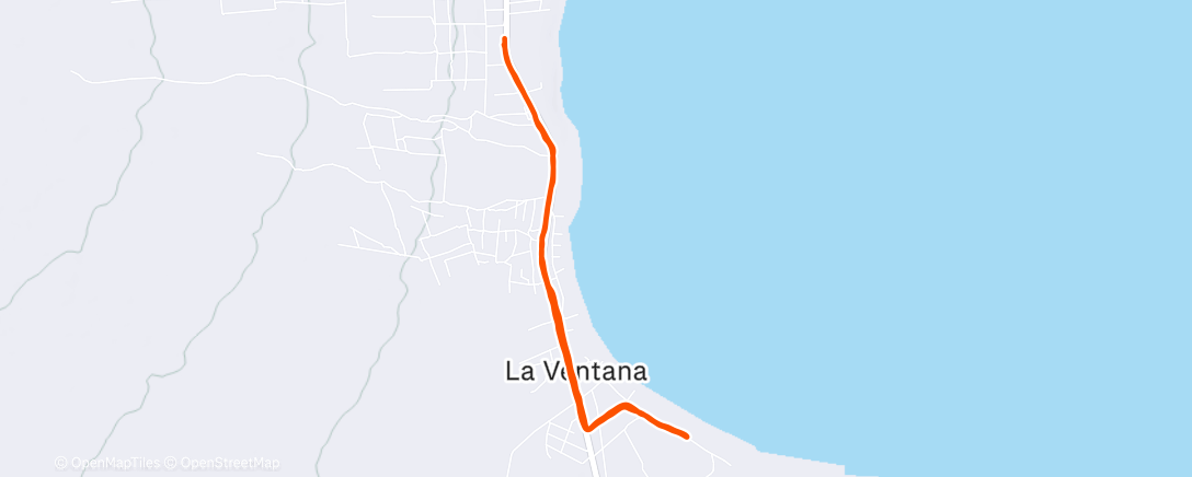 Map of the activity, Morning Run