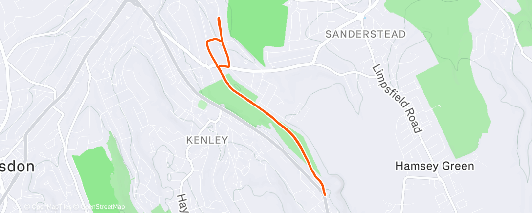 Map of the activity, Lunch Run