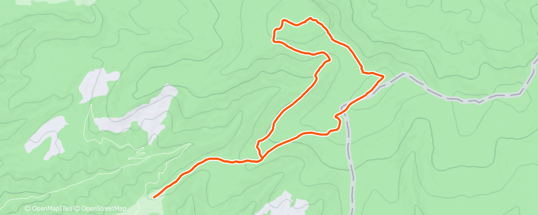 Map of the activity, Lunch Hike
