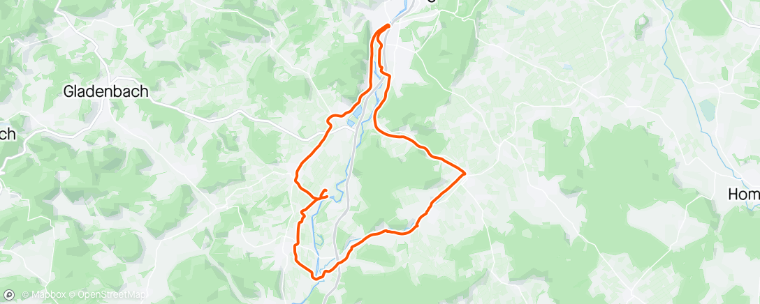 Map of the activity, RR: Ebsdorf Marburg Niederwalgern