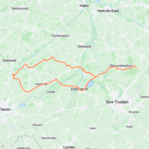 rondje Nieuwerkerken | 49.6 km Road Cycling Route on Strava