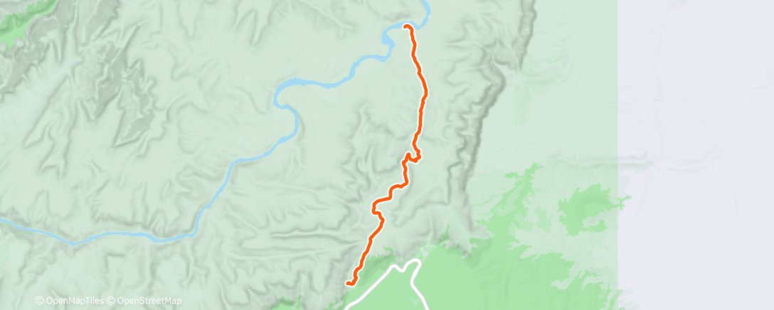 Карта физической активности (GCNP Down Tanner Trail)