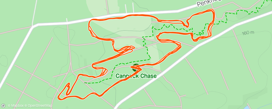 Map of the activity, Cannock XC National Series Choppers Race - 5th/51
