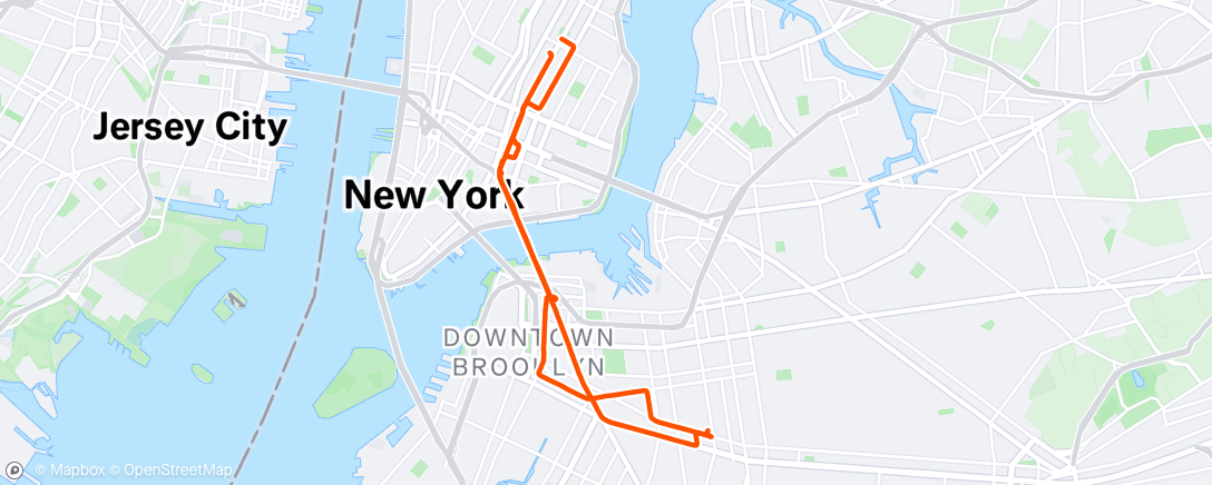 Map of the activity, Night Ride