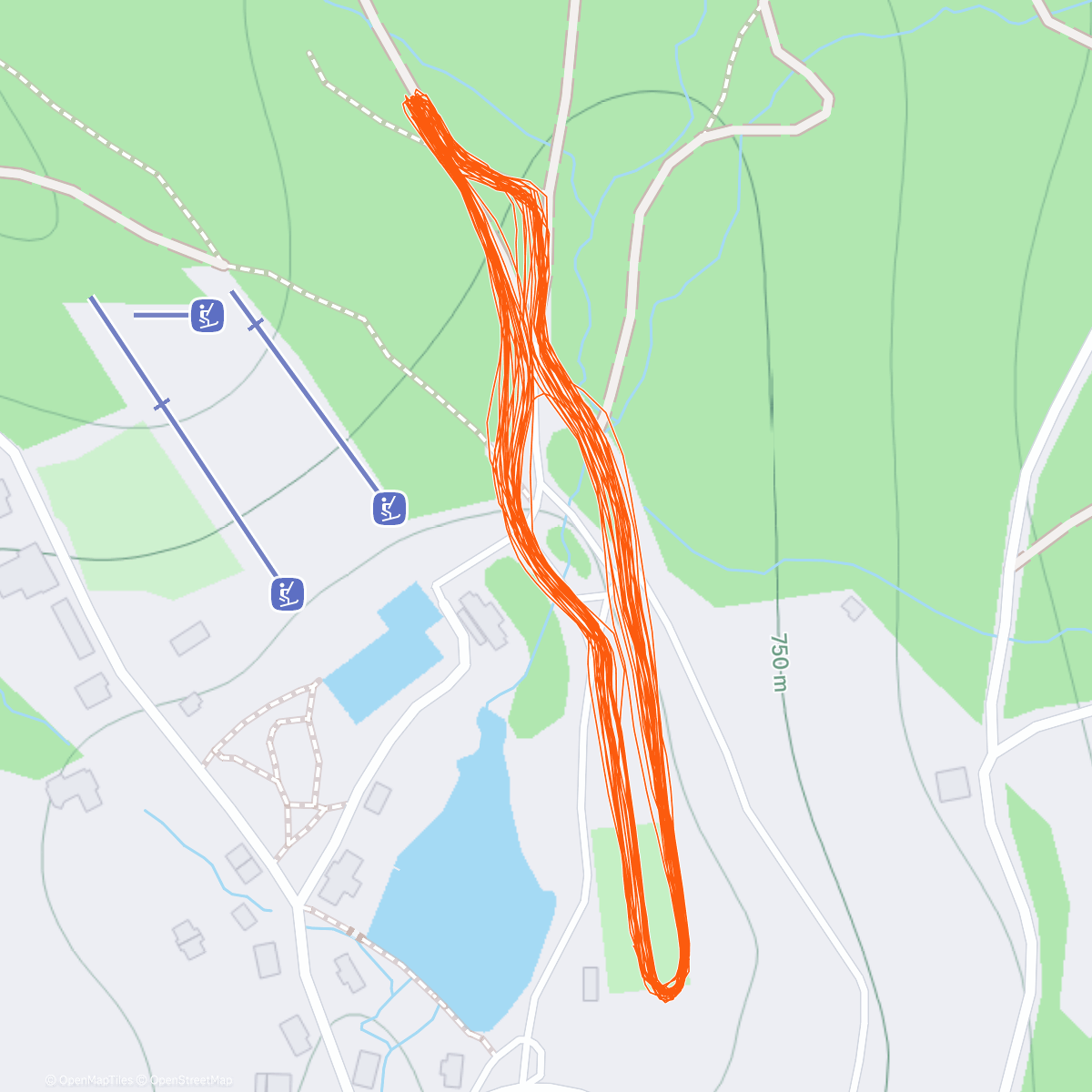 Карта физической активности (Bedřichovský Václavák)