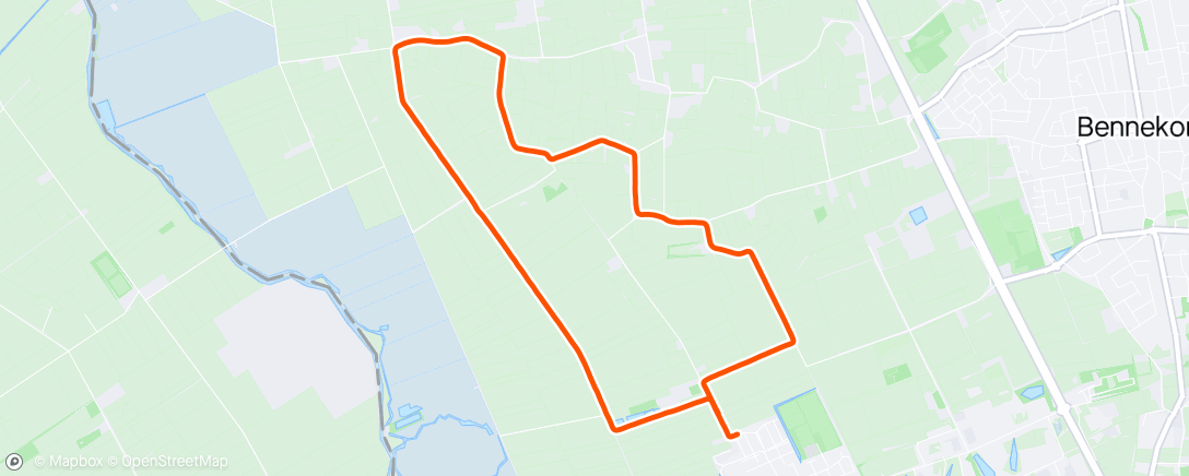 Map of the activity, Ochtendloop