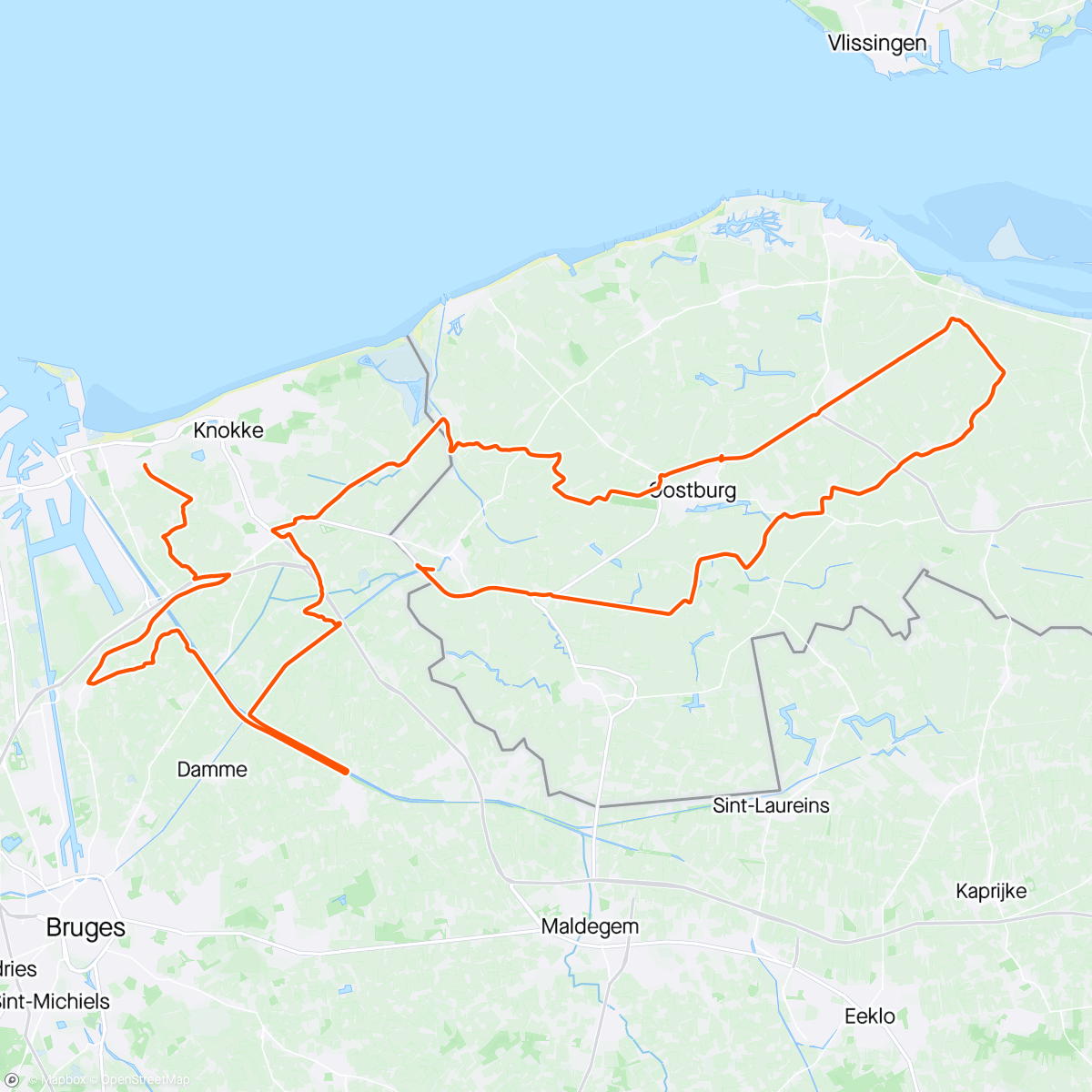 Map of the activity, IRONMAN KNOKKE 70.3: BIKE 🚴🏼‍♂️