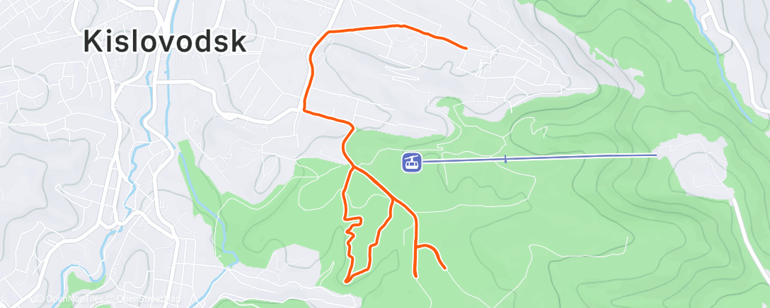 Карта физической активности (Lunch Run)