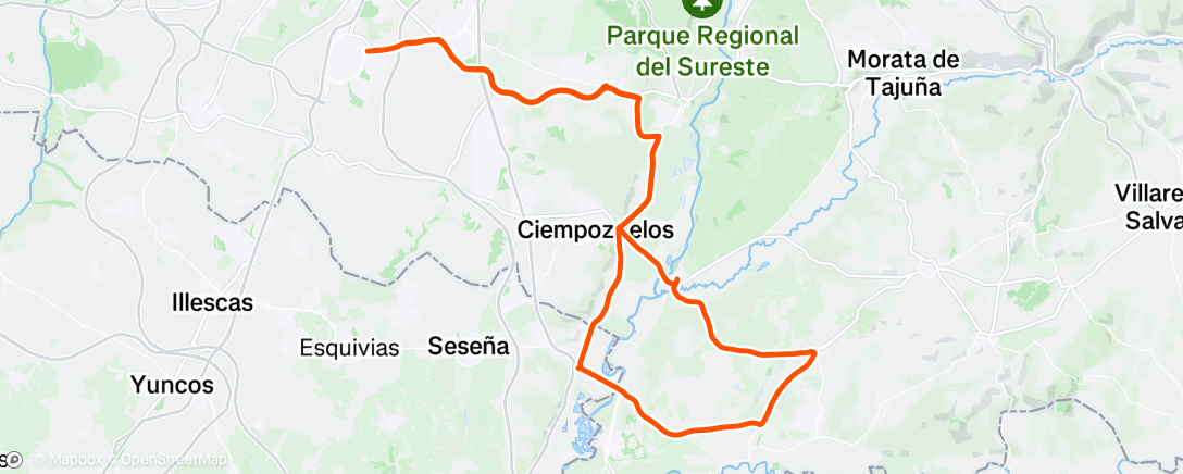 Mapa da atividade, Bicicleta por la mañana