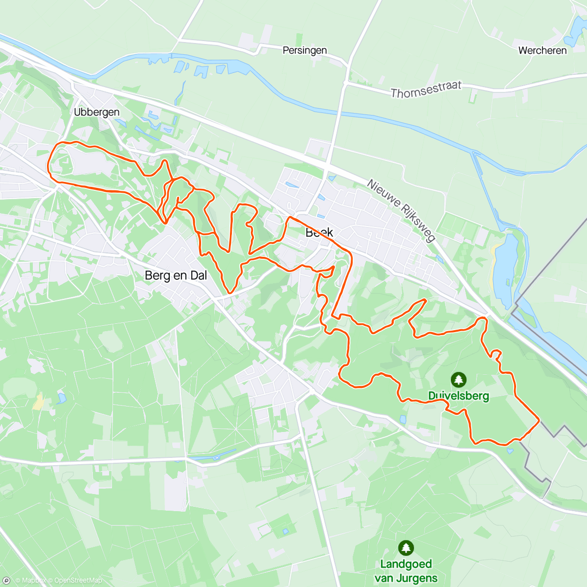 Map of the activity, 2 keer N70 💪 met Roor