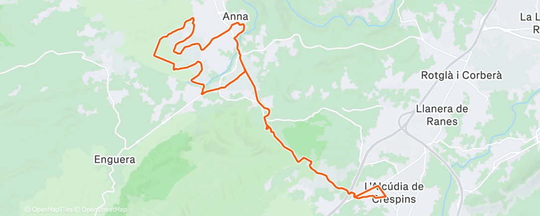 Map of the activity, Btt: Anna 🌧️