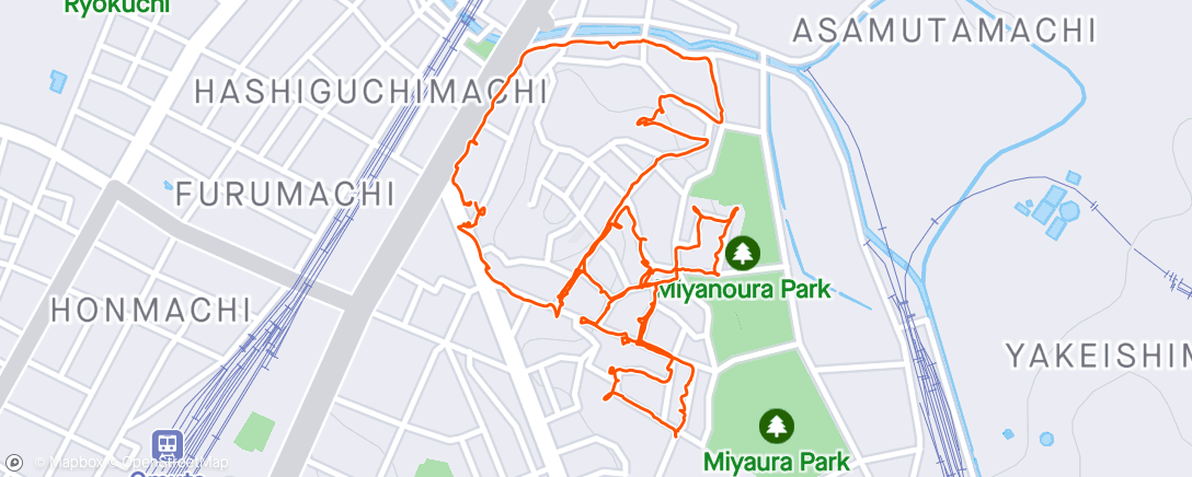 Map of the activity, セブンイレブンクローバー1