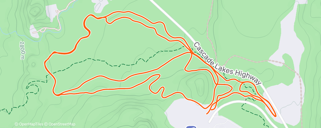 Map of the activity, Morning Nordic Ski