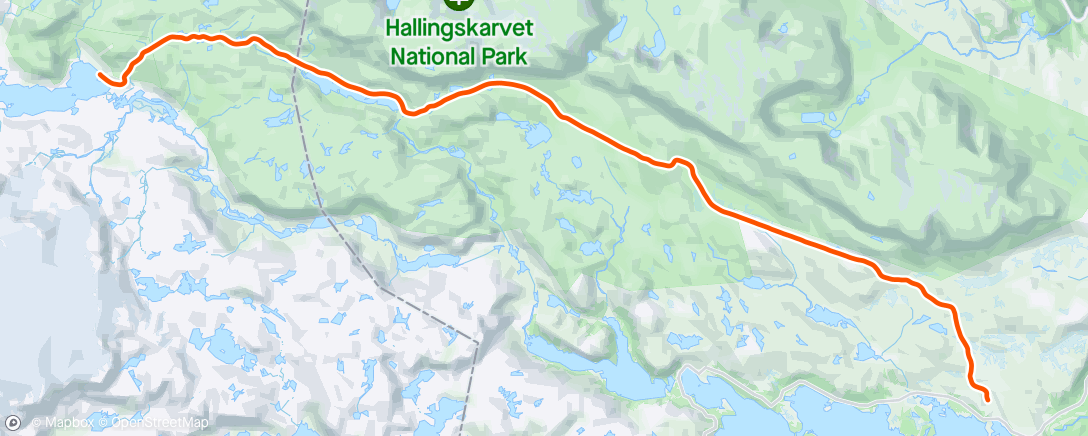 Map of the activity, Skarverennet i whiteout💨❄️💨