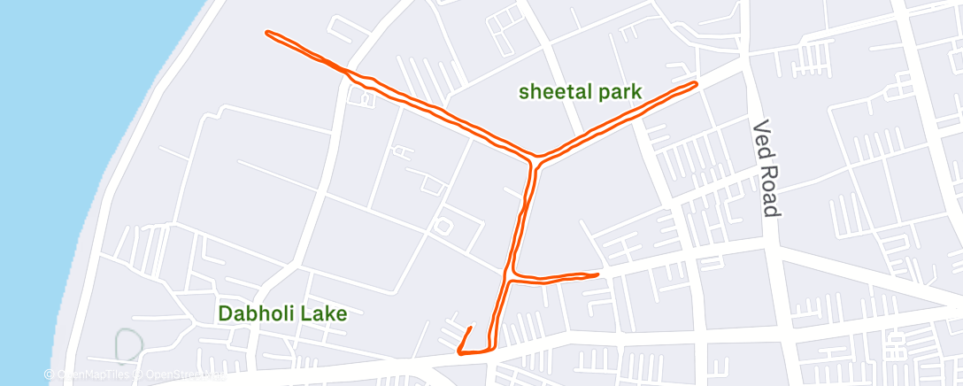 Карта физической активности (Evening Walk)