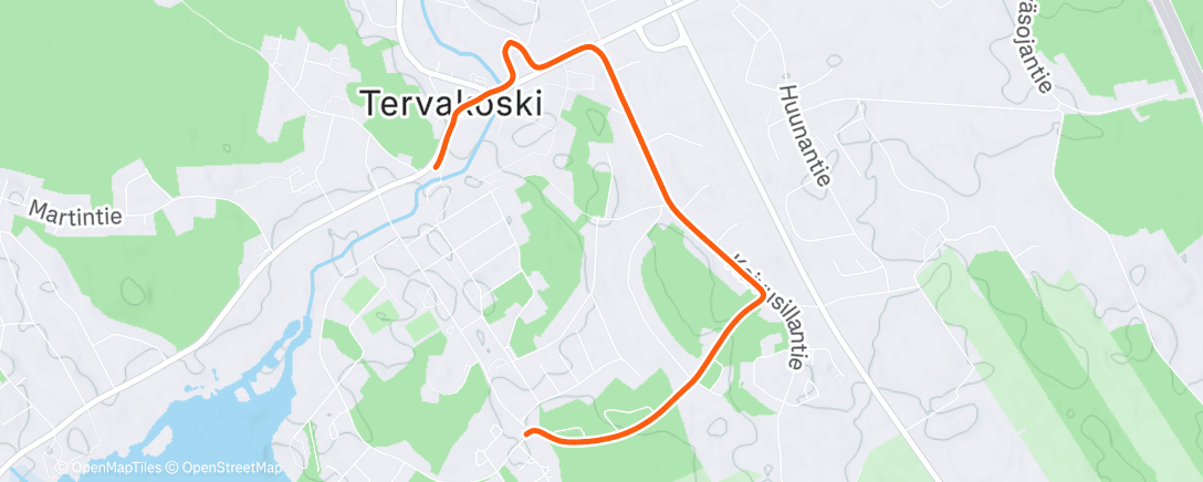 Карта физической активности (Afternoon Walk)