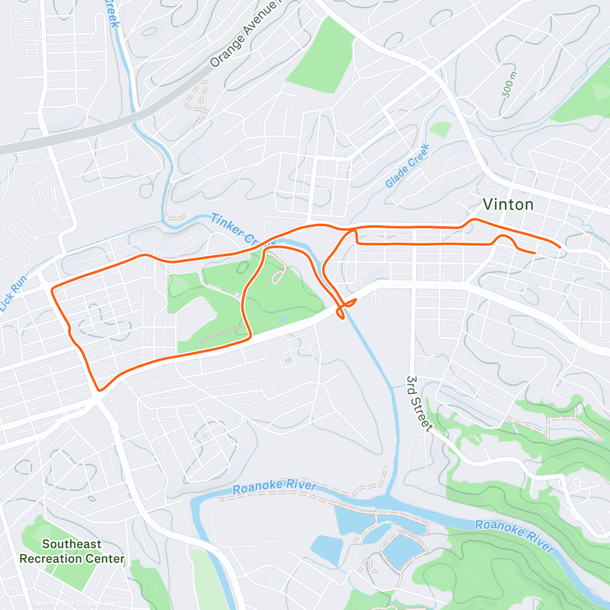Map of the activity, big cold amoretrak
