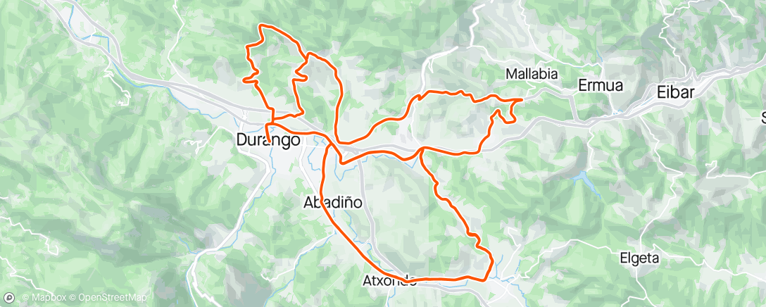 Map of the activity, Durango-Durango 1.1