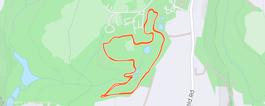 Map of the activity, Park Run (Wakehurst)