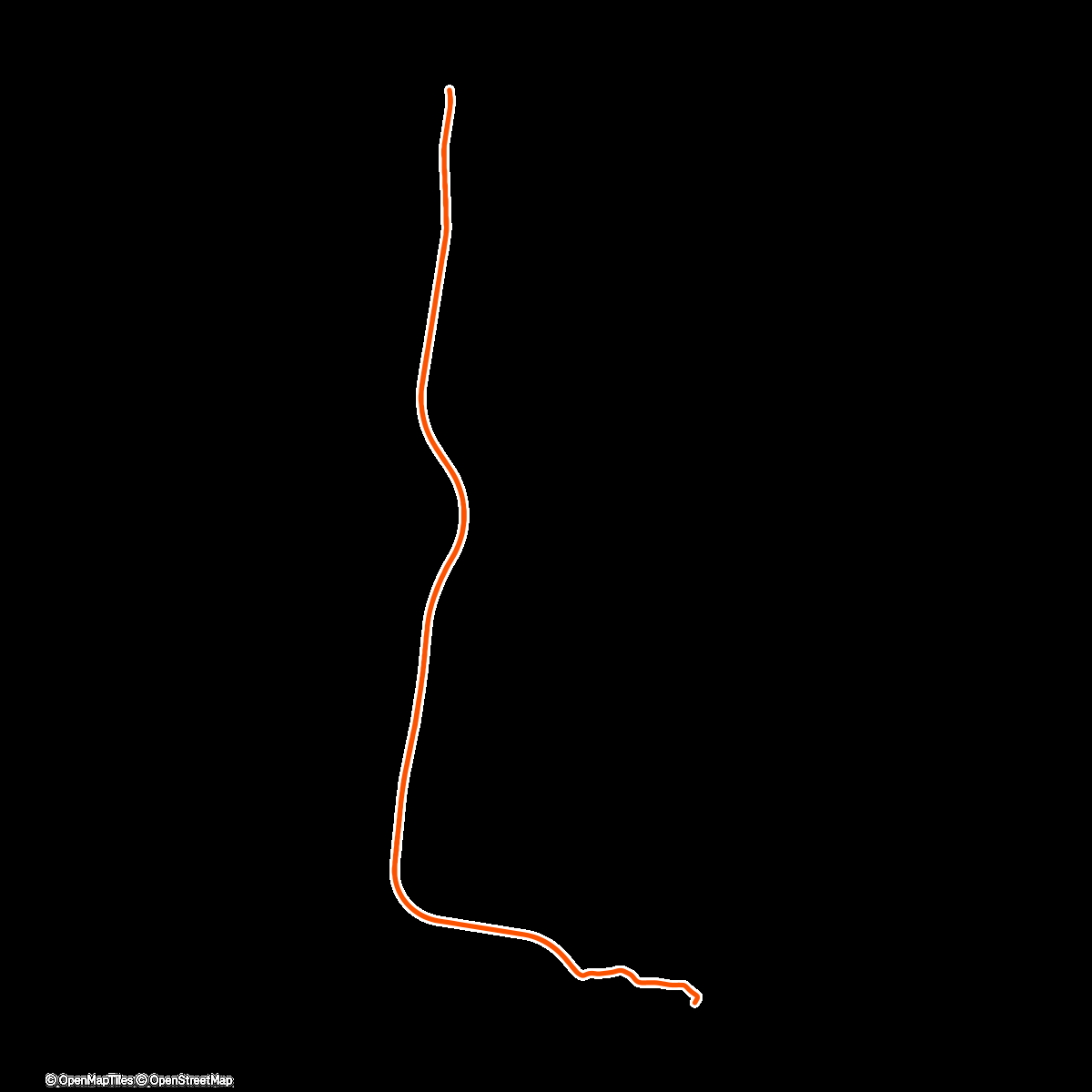 Map of the activity, ROUVY - Mixed anaerobic intervals-3 - 2025-12-25