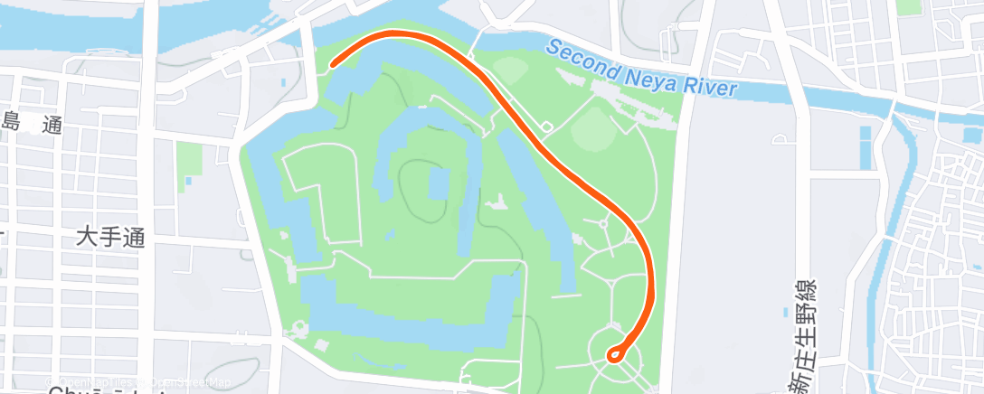 Карта физической активности (朝のランニング)