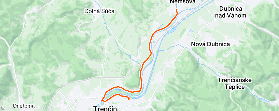 Mapa da atividade, Nemšová