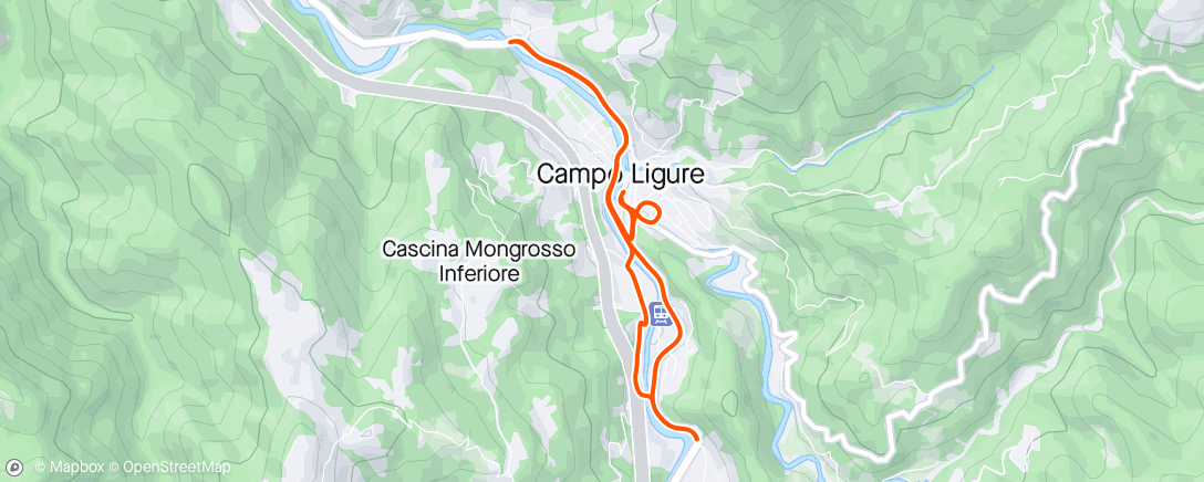 Map of the activity, Corsa - Medio 8km