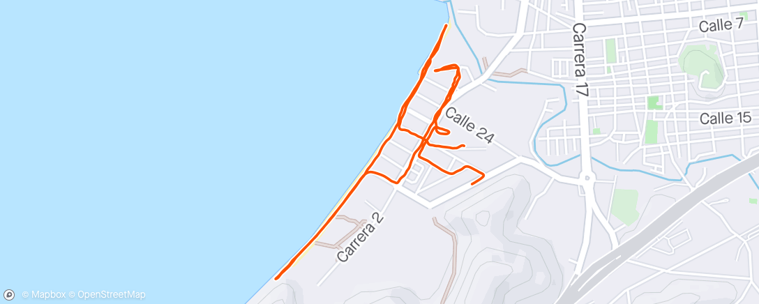 Map of the activity, Santa Marta