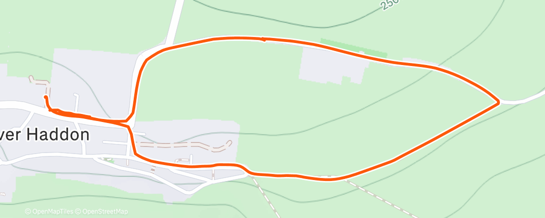 Map of the activity, Morning Walk