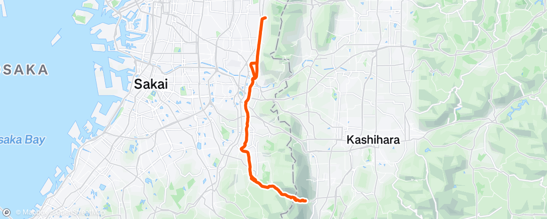 Map of the activity, 朝のライド