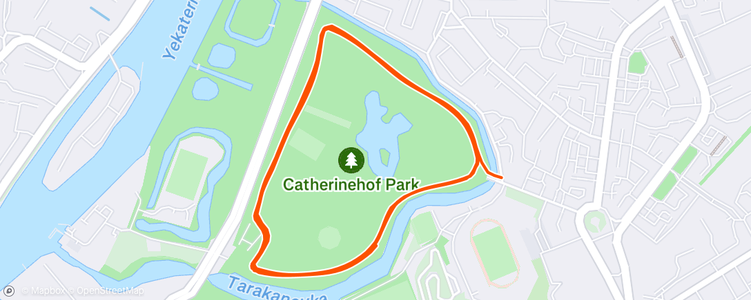 Map of the activity, Lunch Run