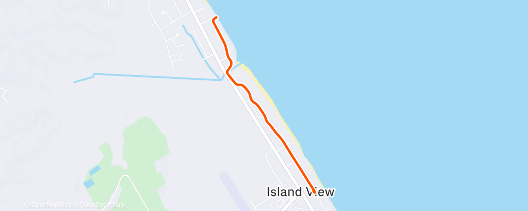 Map of the activity, Evening Run