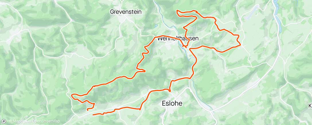 Map of the activity, Kurze Runde vorm fliegen