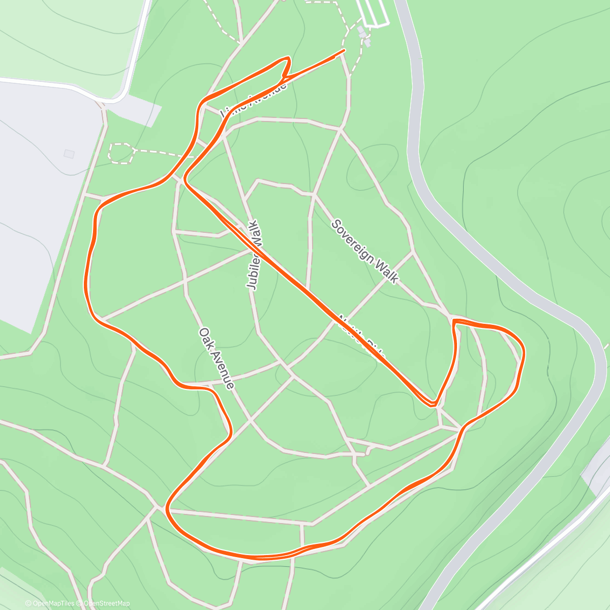 Map of the activity, Queenswood Country Park Parkrun